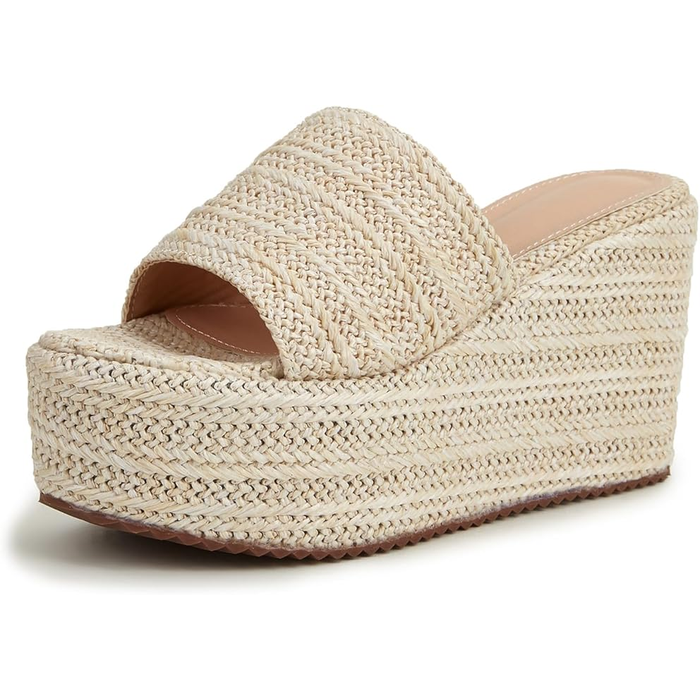 Women's Espadrille Platform Slide Sandals